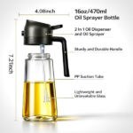 Oil Sprayer Bottle for Cooking 2‑in‑1 - Image 3